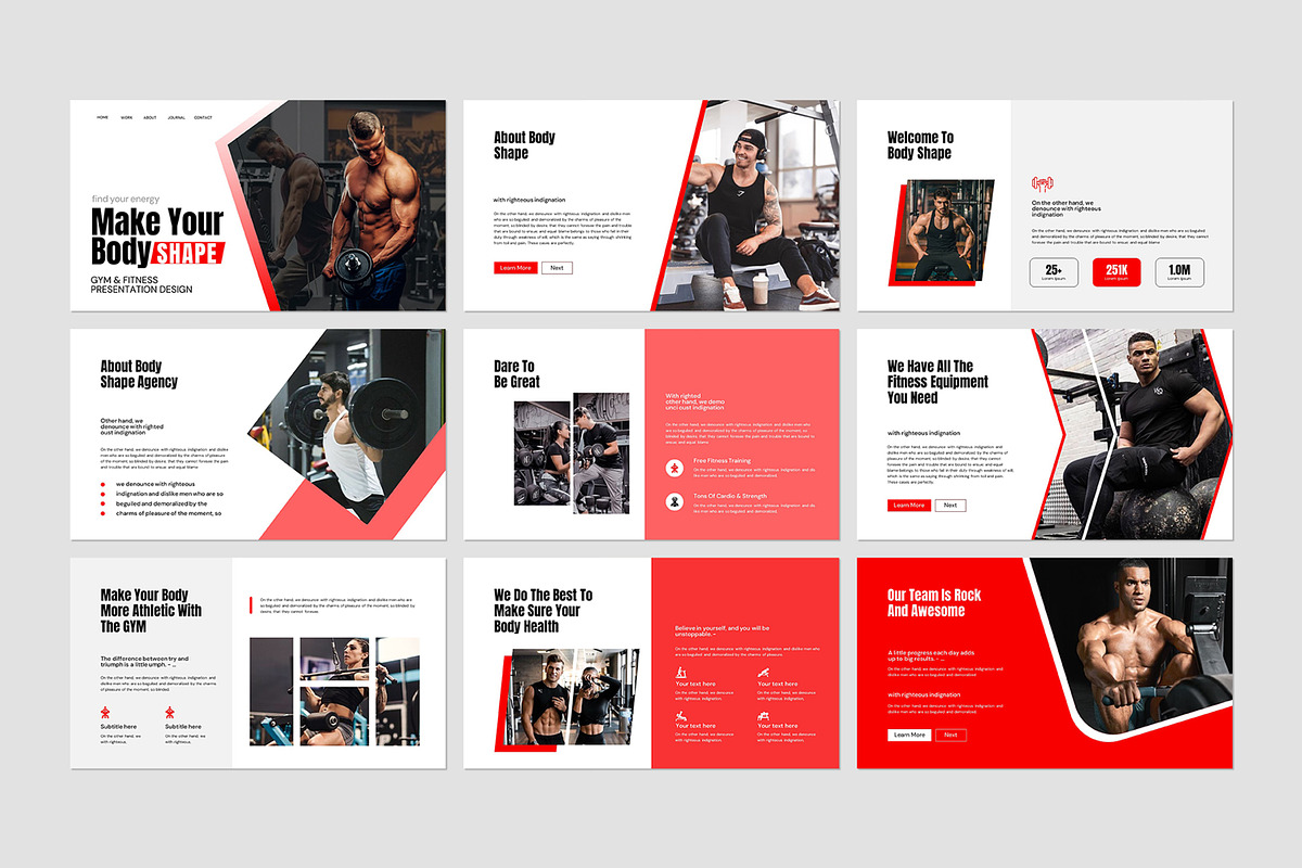 Make Your Body Shape Template, a Presentation Template by evgenystudio (Photo 6 of 8)