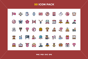 Womens day icons, an Icon by Wencory