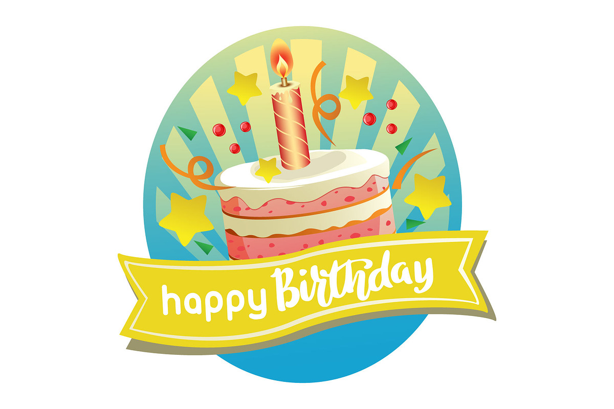 7 happy birthday label template, a Graphic by Propylparaben (Photo 6 of 7)