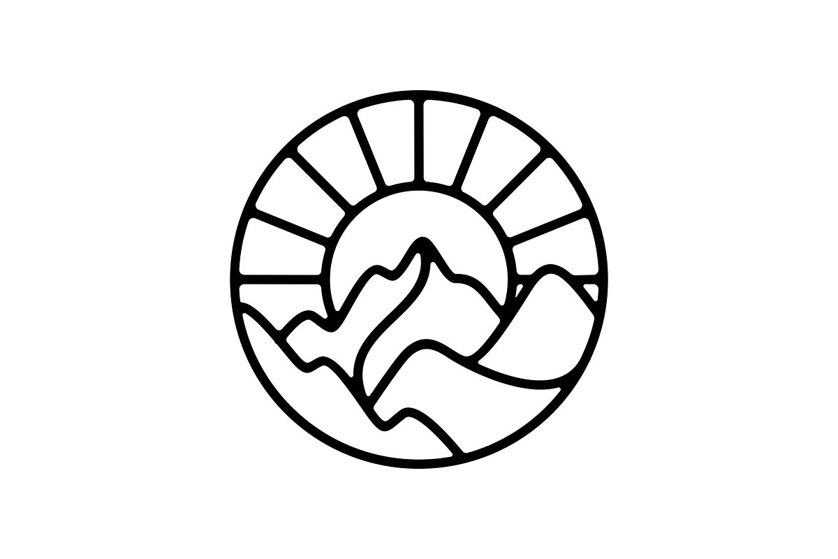 Mountain Hill Valley Sun Logo, a Branding & Logo Template by Buqancreative (Photo 3 of 4)
