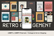 Instagram Engagement Retro CANVA, a Social Media Template by Analogi Studio (Thumbnail 23 of 24)