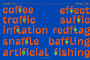 UT Gogras - A Quirky Display Font, a Sans Serif Font by Universitype (Thumbnail 6 of 11)
