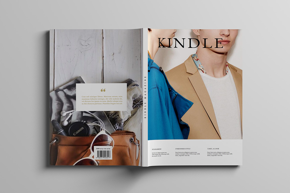 Magazine Mock-Up V2, a Print Template by PositivePixels