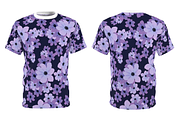 Purple Flowers Seamless Pattern, a Graphic by KA7-Designs (Thumbnail 2 of 6)