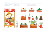 Clipart Farmer's Life, a Food Illustration by Anastasia Timosch (Thumbnail 5 of 8)