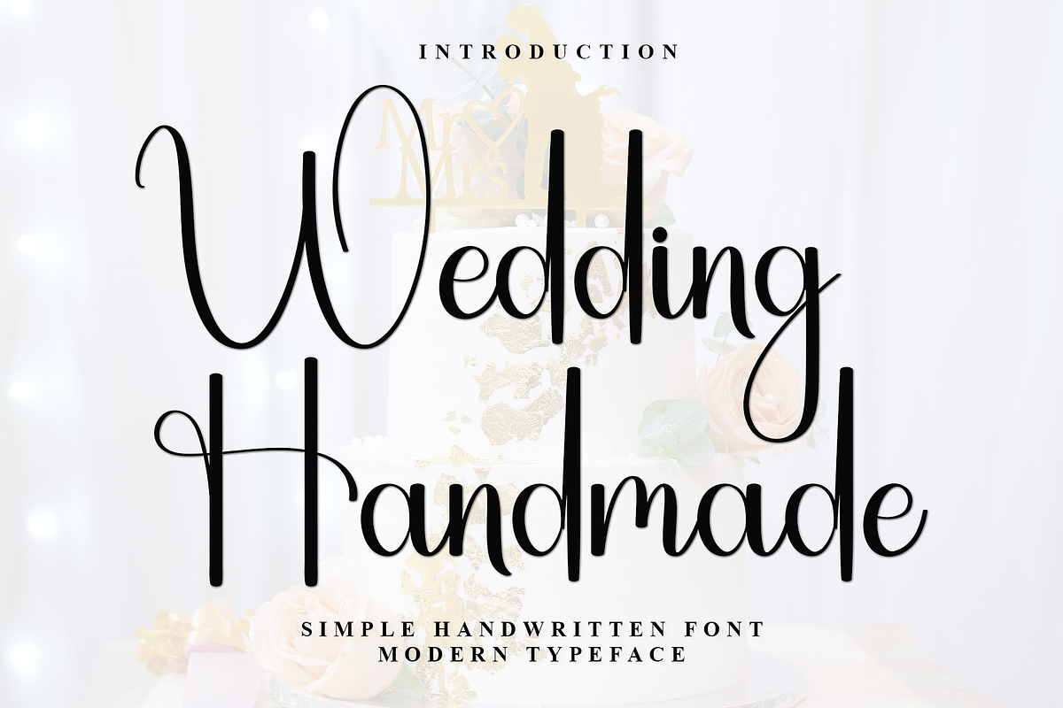 Wedding Handmade, a Handwritten Font by InermediaSTUDIO (Photo 1 of 7)