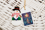 Gift tag Christmas photo template, a Stationery Template by Leo Flo Mockups (Thumbnail 5 of 5)