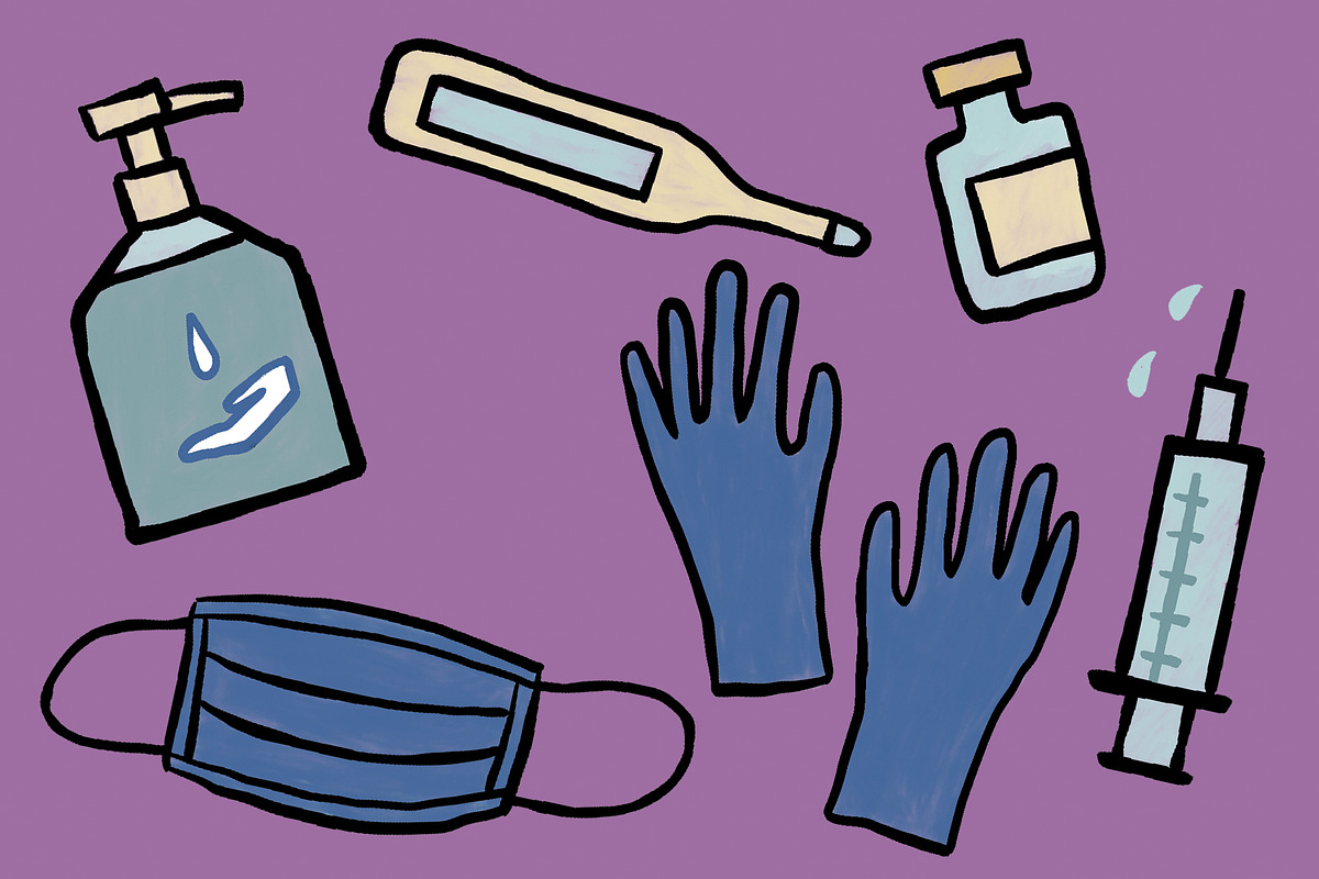 Medical care illustrations, a Healthcare Illustration by Yuelan (Photo 4 of 4)