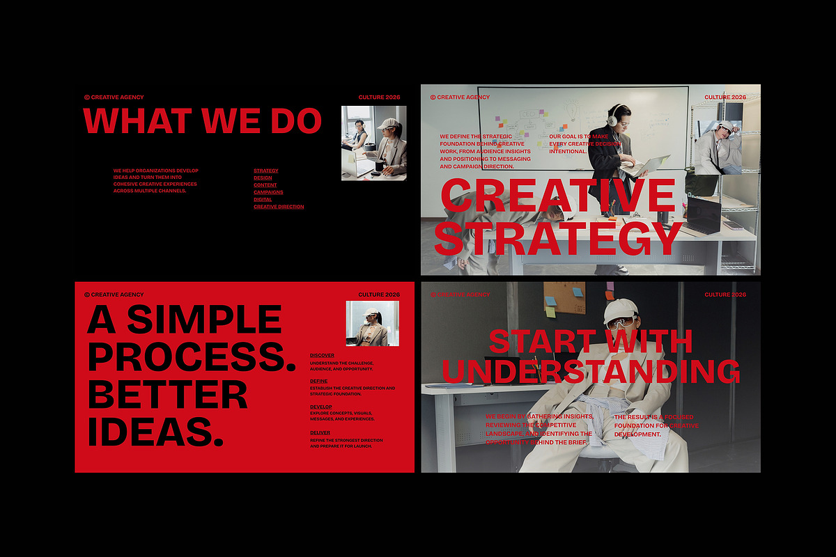 Creative Agency Google Slides, a Presentation Template by adoestudio (Photo 2 of 9)