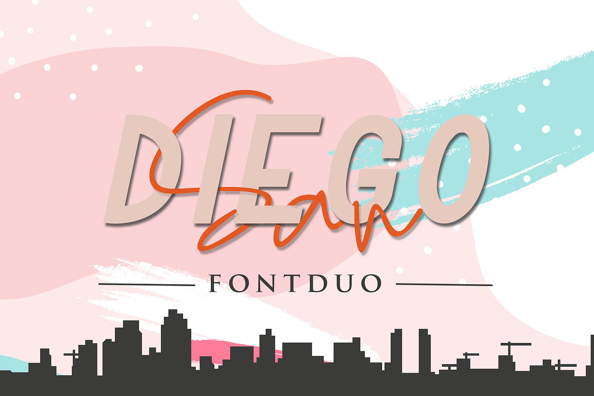 San Diego - Font Duo + Extra Logo