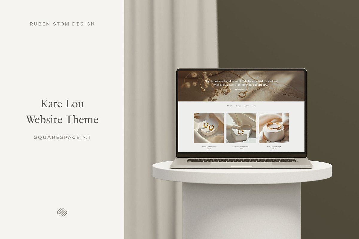 Kate Squarespace 7.1 Website Theme, a Squarespace Template by Ruben Stom (Photo 1 of 12)