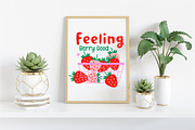 Feeling Berry Good Strawberry PNG, an Illustration by Libby Wishes (Thumbnail 3 of 5)