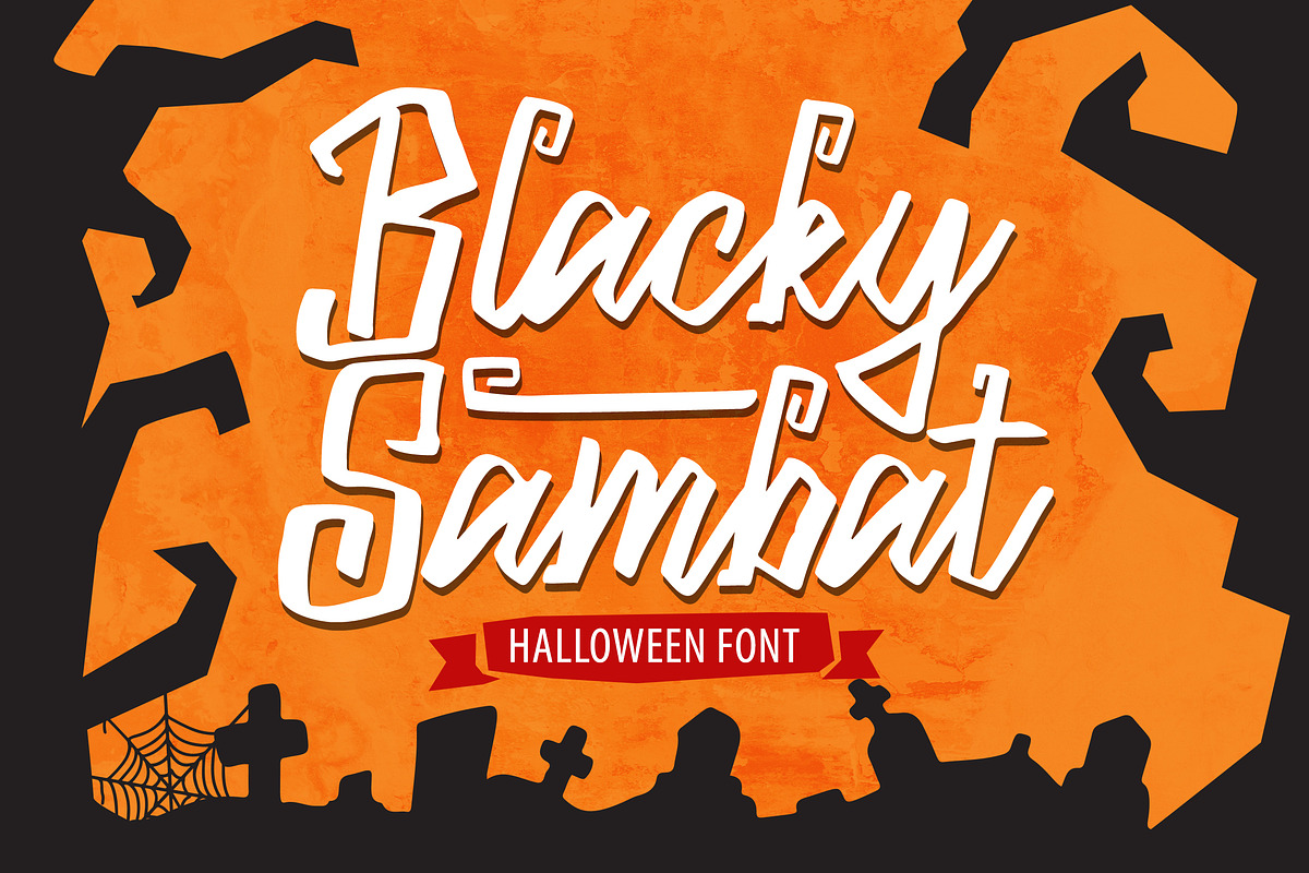 Blacky Sambat - Halloween Font