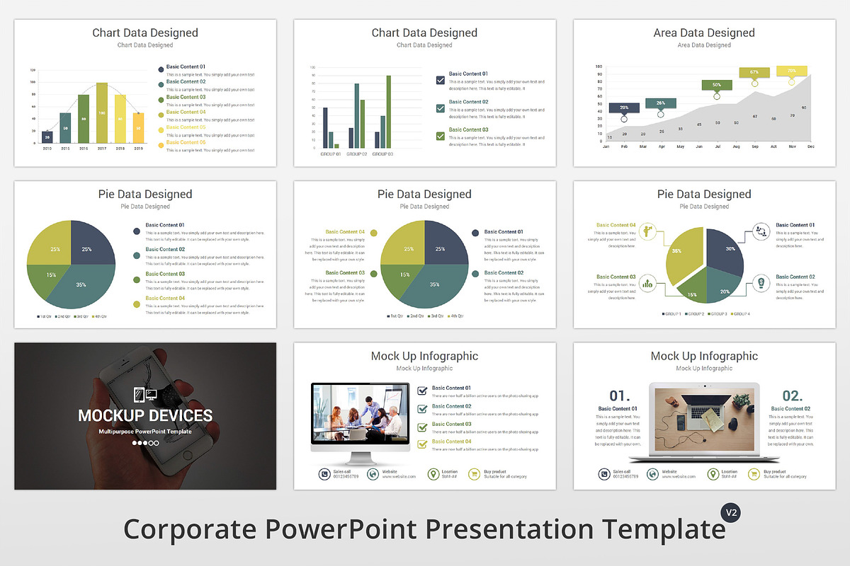 Corporate PowerPoint Template, a Presentation Template by GraphicStan (Photo 23 of 31)