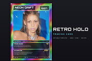 Holographic Trading Card Template, a Social Media Template by DesignerCandies (Thumbnail 1 of 4)