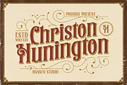 Christon Hunington Vintage Font, a Serif Font by HansCo Studio (Thumbnail 1 of 13)