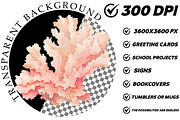 Watercolor Pink Beach Day Clipart, an Illustration by DreamCafeArt (Thumbnail 7 of 8)