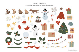 Winter Scene Creator Clipart