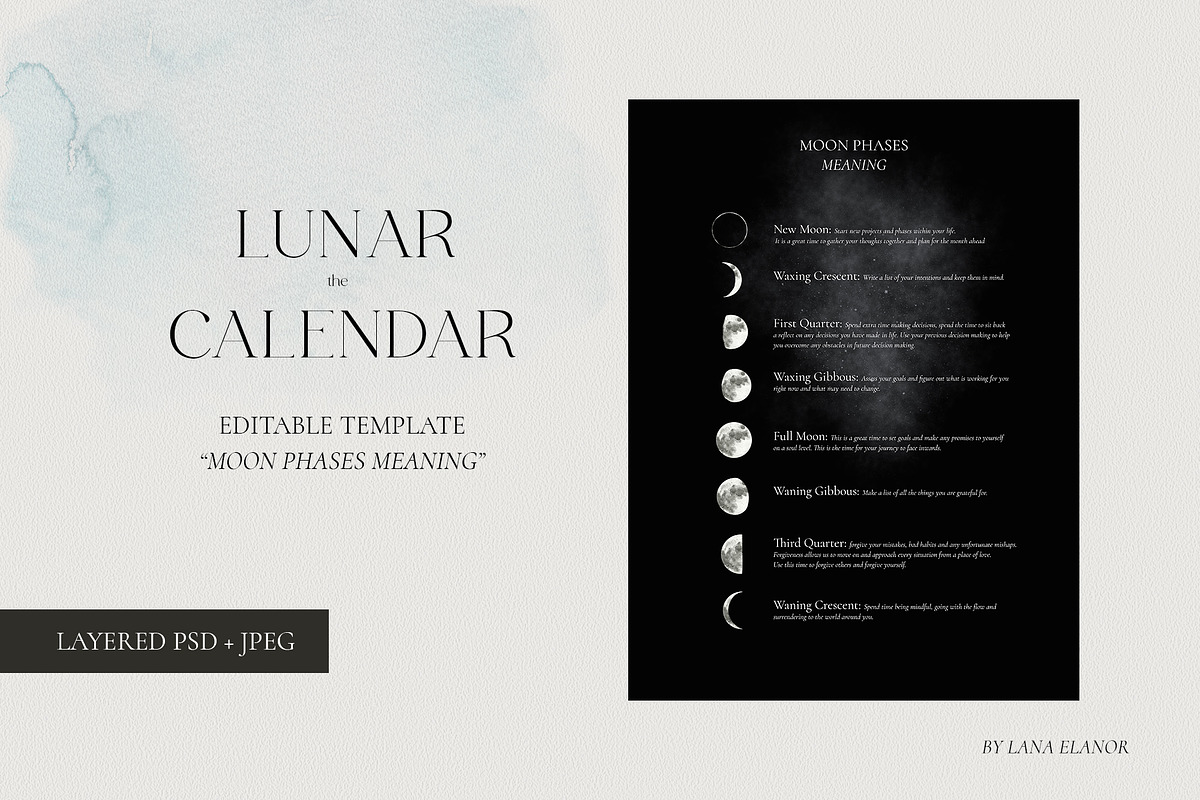 2023 LUNAR CALENDAR Ethereal Edition, a Decorative Illustration by Lana Elanor (Photo 11 of 17)