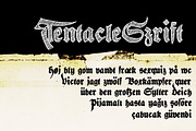 Tentacle Szrift, a Blackletter Font by Leitmotif (Thumbnail 2 of 2)
