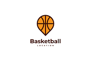 Basketball Pin Location Logo, a Branding & Logo Template by yopie (Thumbnail 1 of 3)