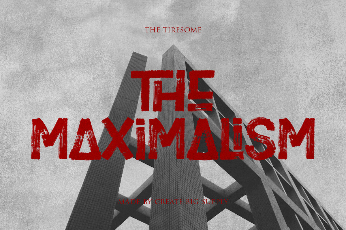 The Tiresome Bold Sans Serif Brush, a Blackletter Font by CreateBigSupply (Photo 4 of 7)