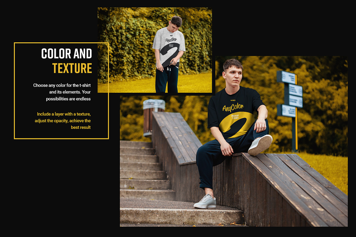 6 Oversized T-Shirt Mockup, a Shirt Mockup by Grow Design Craft Studio (Photo 2 of 4)