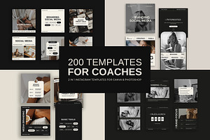 200 Instagram Templates For Coach