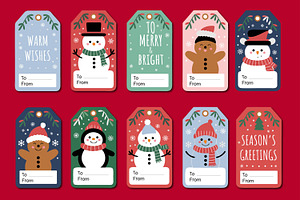 Christmas Gift Tag, a Stationery Template by MightyDesign