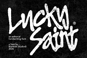 Lucky Saint a Handwriting Font, a Handwritten Font by Blankids Studio (Thumbnail 1 of 11)