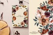 Watercolor Fall Flowers Clipart Set, a Person Illustration by Pink Studio Art (Thumbnail 11 of 19)