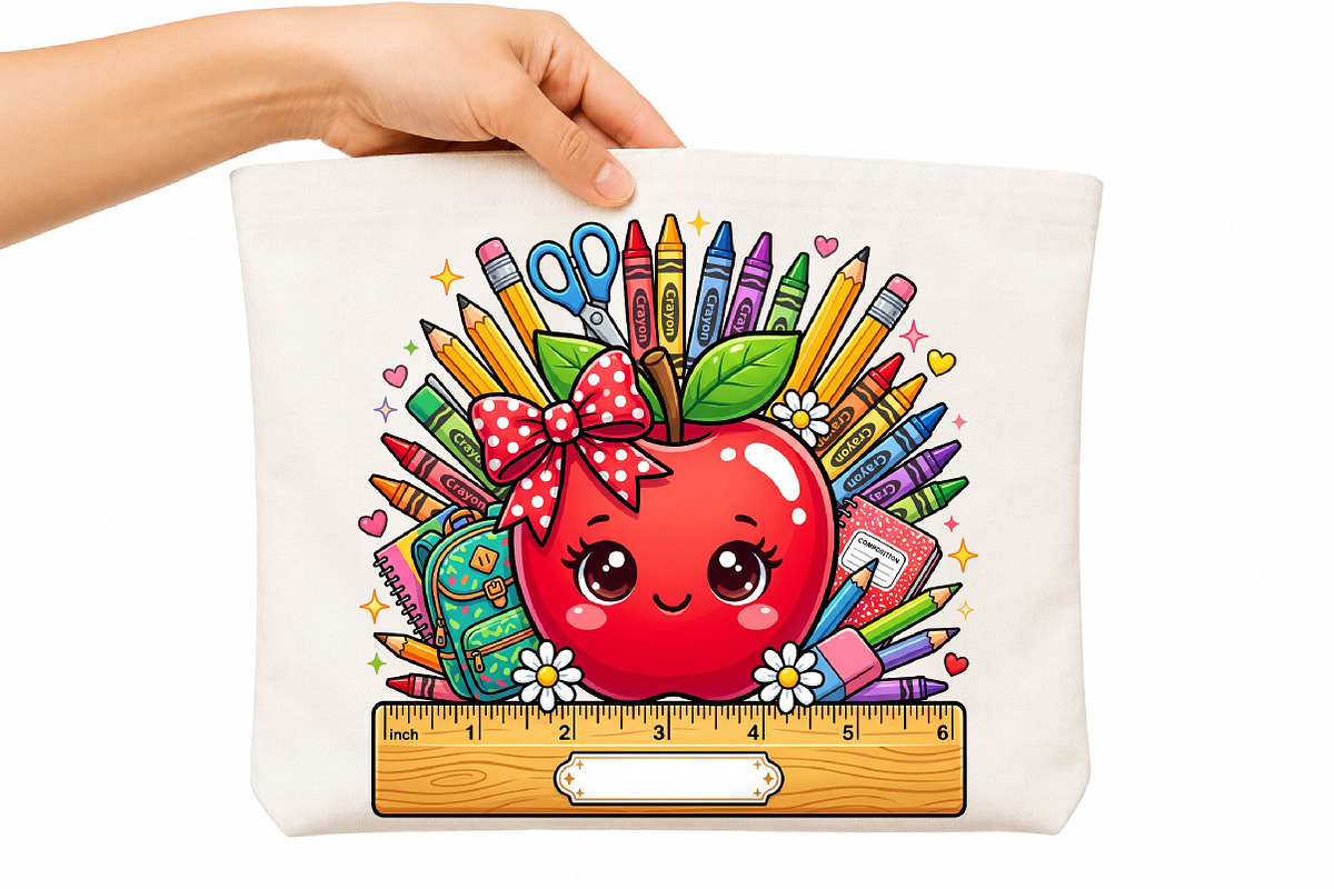 Back to School Sublimation Design, a Seasonal Illustration by DreamCafeArt (Photo 10 of 10)