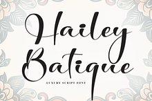 Hailey Batique | Script Font