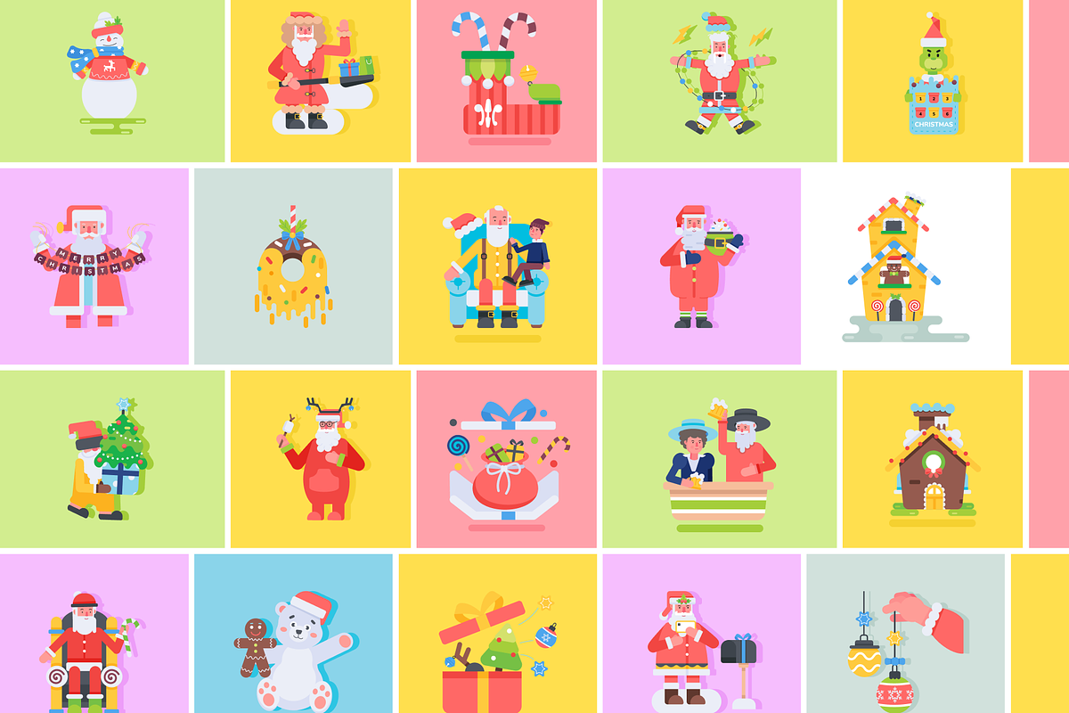 Animated Christmas Characters, a Duotone Icon by Prosymbols (Photo 6 of 11)