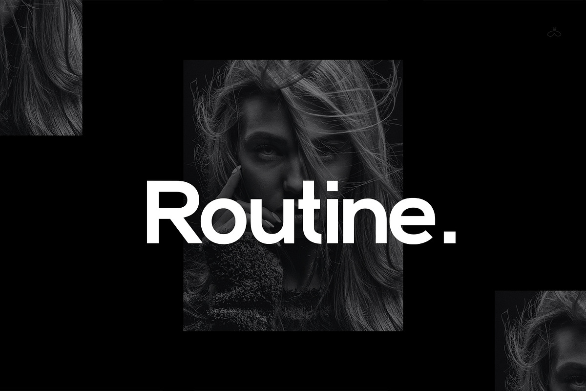 Routine Premium Font, a Sans Serif Font by Design Stag (Photo 1 of 4)