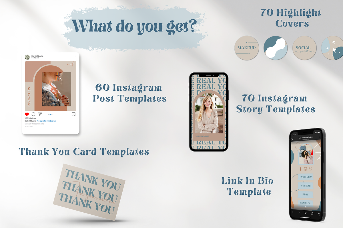 Instagram Branding Bundle Templates, a Social Media Template by Boltik Studio (Photo 2 of 24)