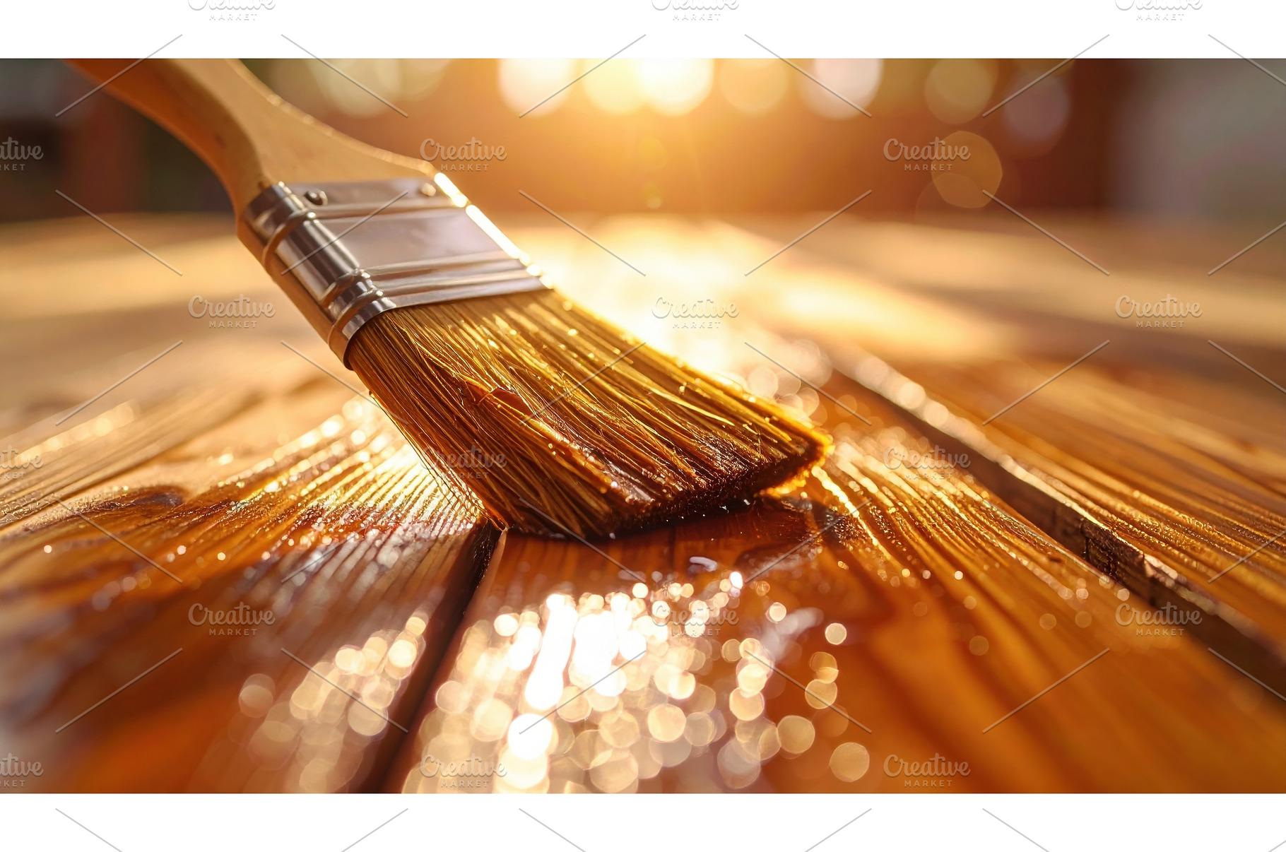 A close-up of a paintbrush applying, a Background Photo by Igor Tichonow