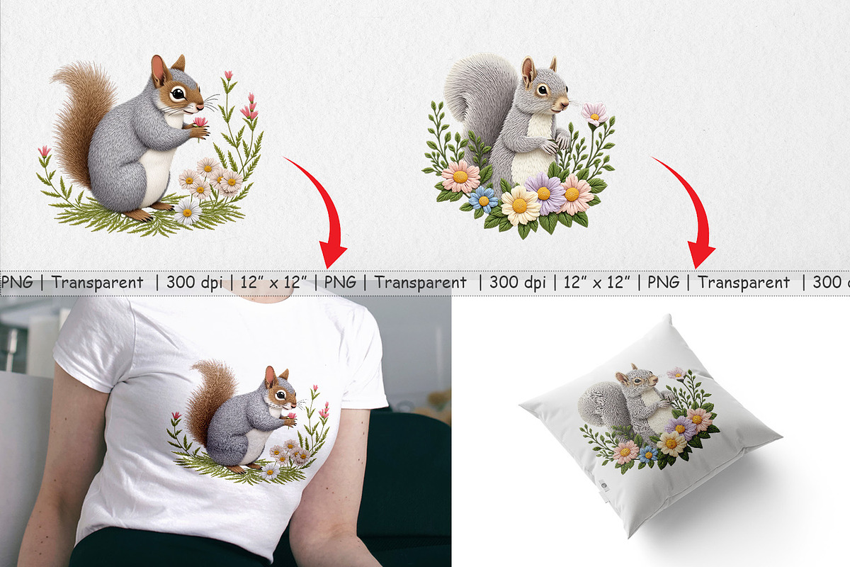 Grey Squirrel Clipart, a Graphic by Artnoy (Photo 3 of 5)