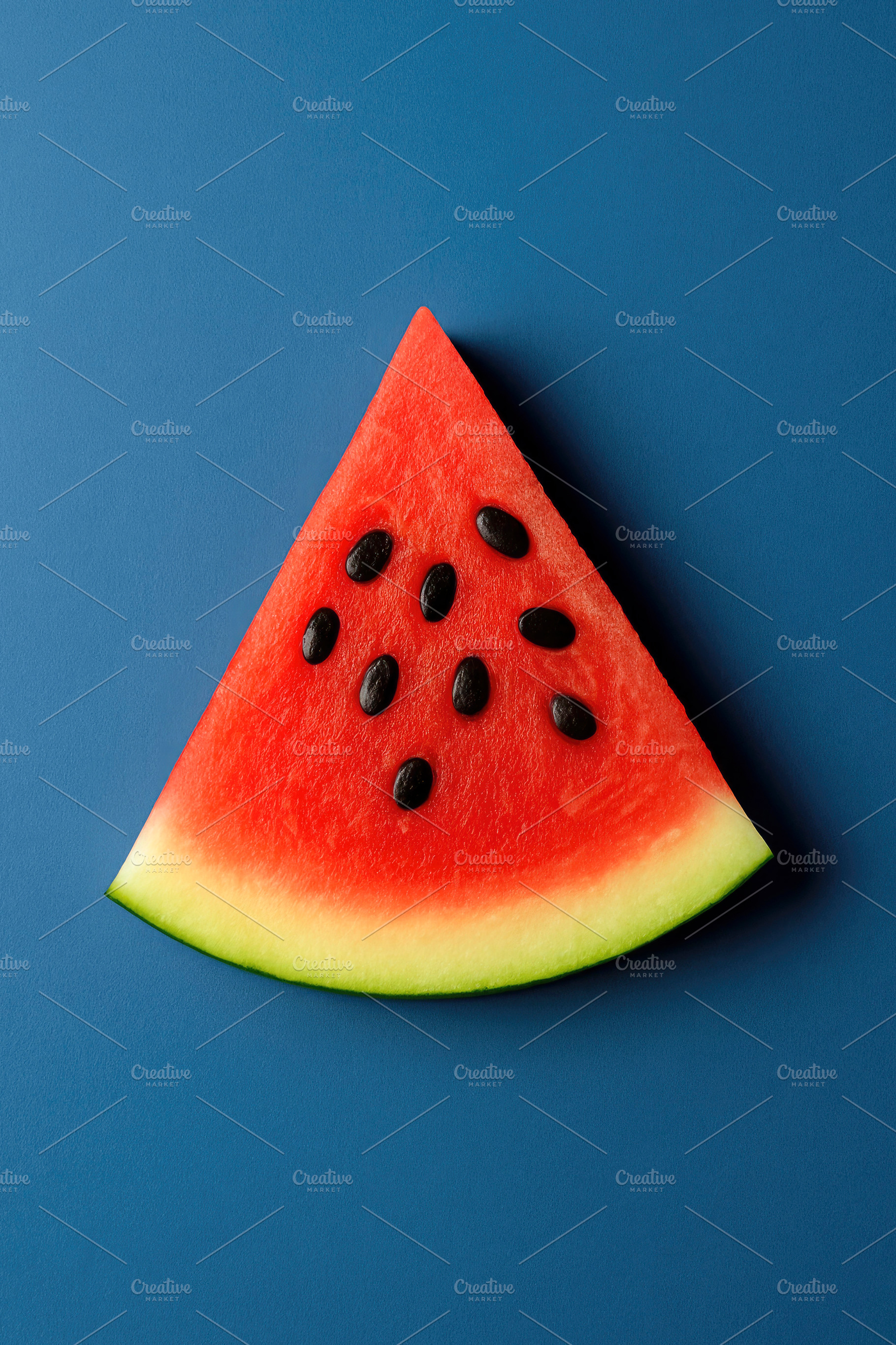 juicy watermelon wedge, generative AI, a Photo by Nito