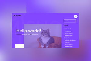 Houdini: Colorful WordPress Theme