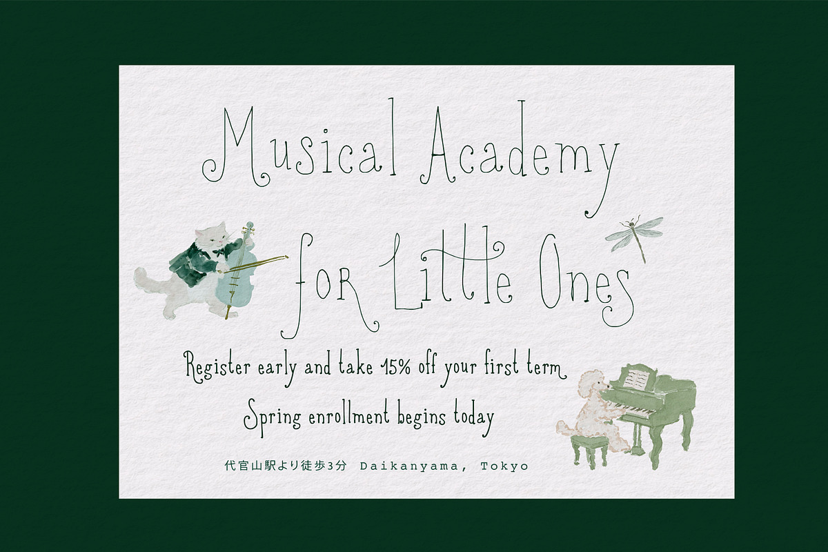 Book Lovers Society Whimsical Serif, a Handwritten Font by PeachCreme (Photo 6 of 11)