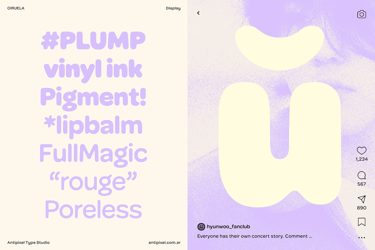 Ciruela | Chunky Round Display Sans, a Sans Serif Font by Antipixel Type Studio (Photo 9 of 19)