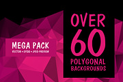Over 60 Polygonal Background, a Pattern Graphic by Beerlogoff (Thumbnail 1 of 4)