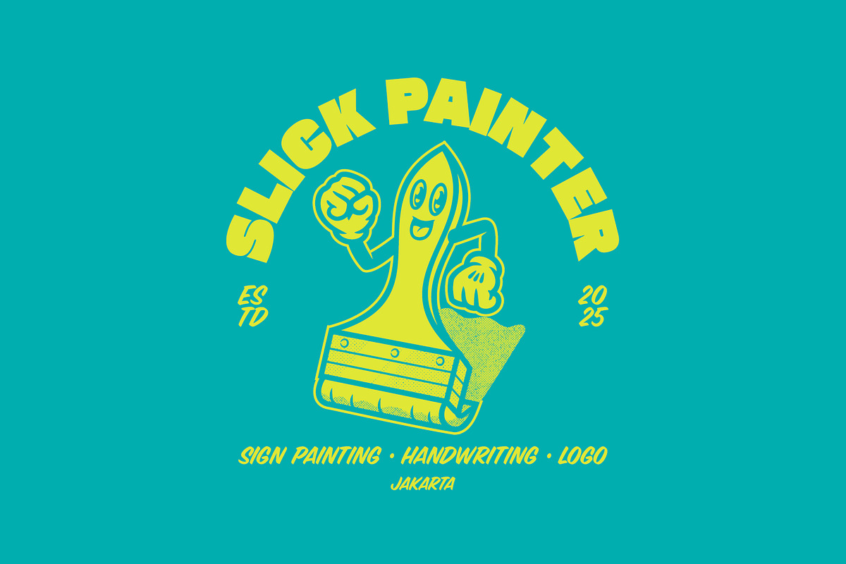 Slick Painter Logo Template, a Branding & Logo Template by Kreasi Malam (Photo 4 of 4)