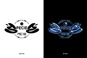 FROST CHROME Effect PSD, a Layer Style Add-On by Vermeulen Design Studio (Thumbnail 4 of 4)