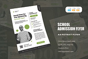 School Admission Modern - Flyer, a Flyer Template by AQR Studio (Thumbnail 1 of 2)