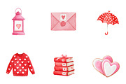 watercolor valentines day clipart, an Illustration by CreationArt (Thumbnail 6 of 7)