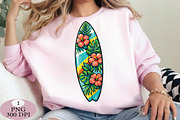 Colorful Tropical Surfboard PNG, an Illustration by Daily.Designs (Thumbnail 5 of 5)