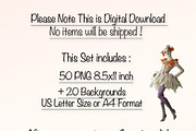 Quirky Spring Characters Clipart, a Person Illustration by Fusion Dream (Thumbnail 9 of 10)