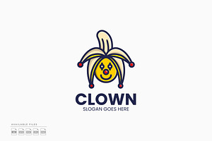 Banana Clown Logo, a Branding & Logo Template by Zeer Graphic